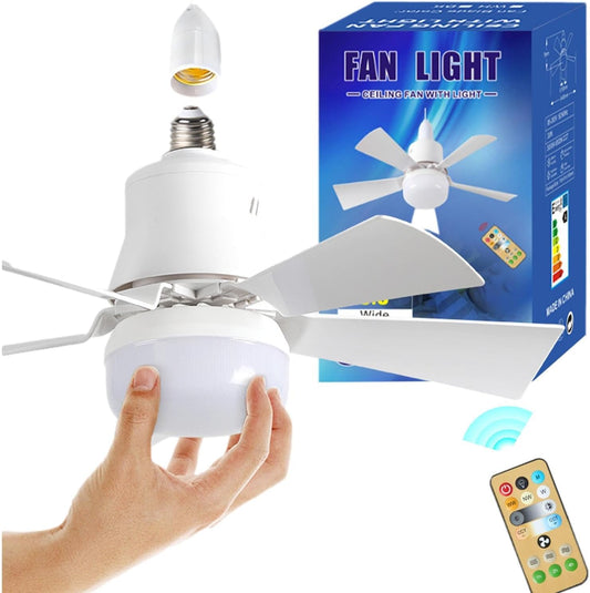 Ceiling Fan with LED Light and Remote Control